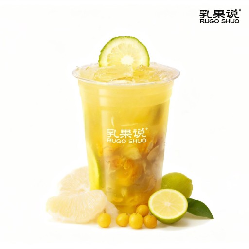 黄皮香柚冰茶