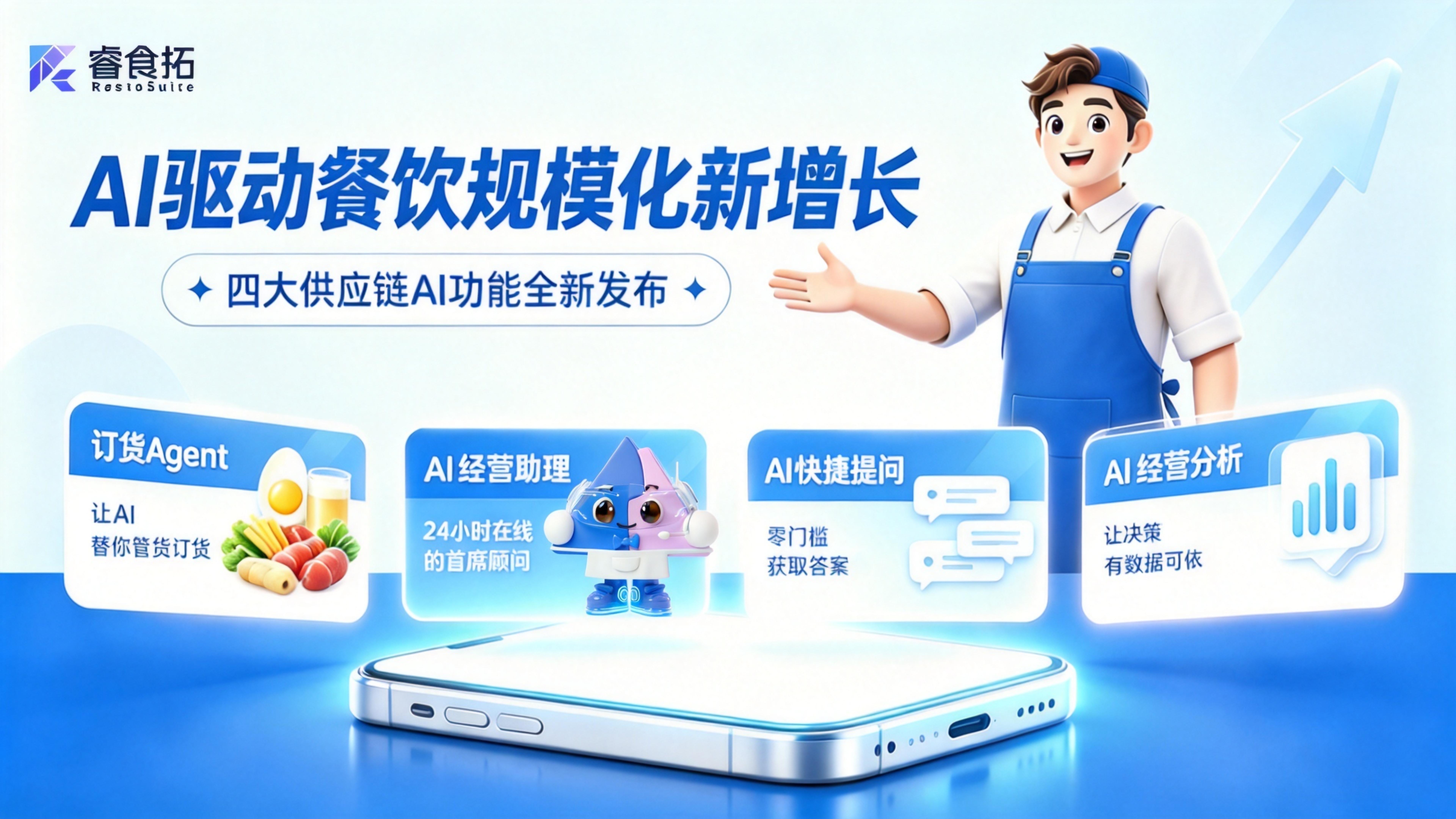 睿食拓 RestoSuite-RestoSuite供应链AI新品全球上线,餐饮供应链进入“智能决策”时代
